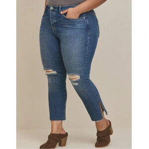 Torrid Straight Classic Denim High-Rise Studded Jean